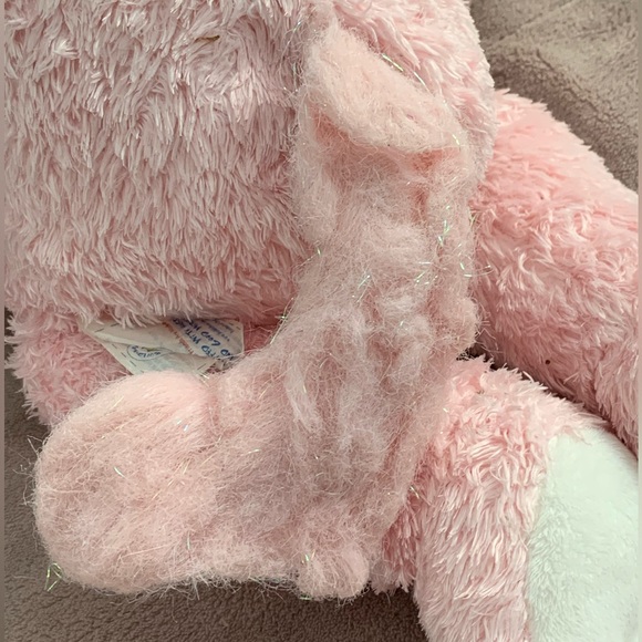 Build A Bear Sassy Kitty Cat Plush *MEOWS* Pink Stuffed Animal BABW 18" Heart - Picture 5 of 10